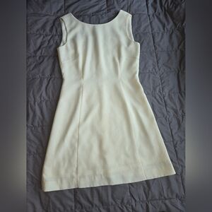KáSu Cream Sleeveless Mini  Dress Size S